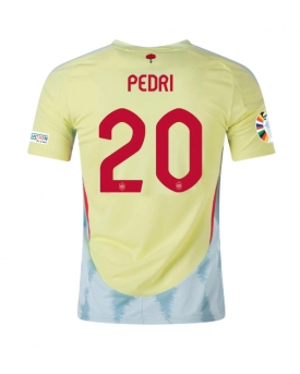 Spagna Pedri Gonzalez #20 Maglia Gara Trasferta Repliche Europei 2024